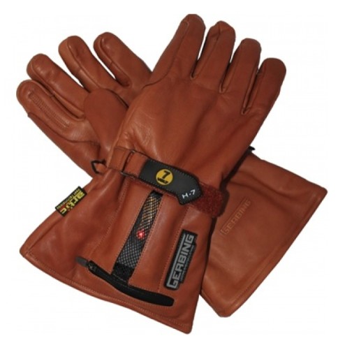Verwarmde handschoenen 7V Gerbing Leder bruin H7