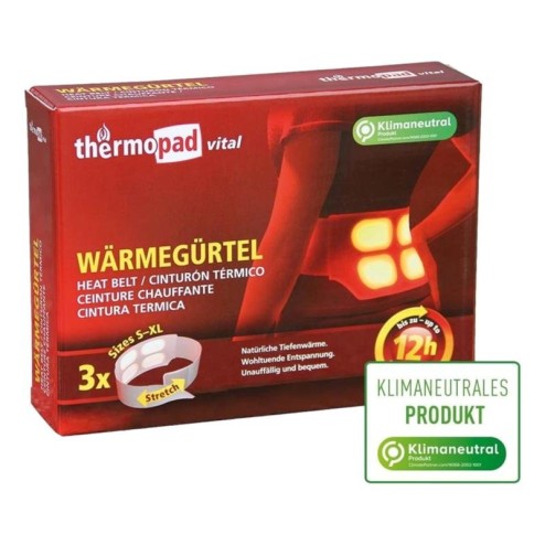 Thermopad warmte band- 3 stuks - warmtepad voor je rug - 12 uur warm