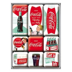 Magneet set Coca-Cola- Nostalgic Art