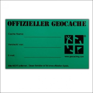 Original Geocaching.com Sticker middelgroot