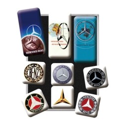 Magnet Set Mercedes Logo Evolution- Nostalgic Art