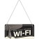 Hangbord  Hanging Sign WI-FI 20x10cm.Nostalgic Art