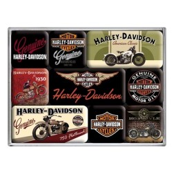Magneet set- HARLEY-DAVIDSON Bikes - Nostalgic Art