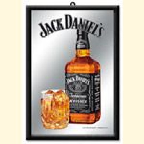 Spiegel Jack Daniels met glas MI L.207
