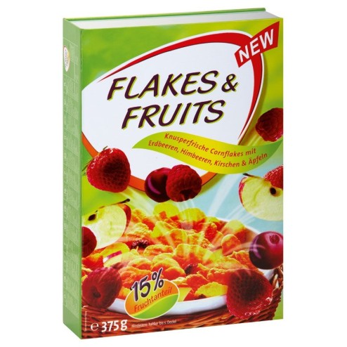Geldsafe flakes en fruits