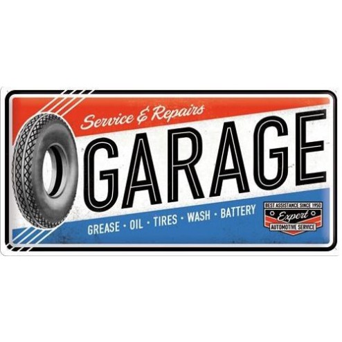 Service and Repair GARAGE Tin Sign 25x50cm