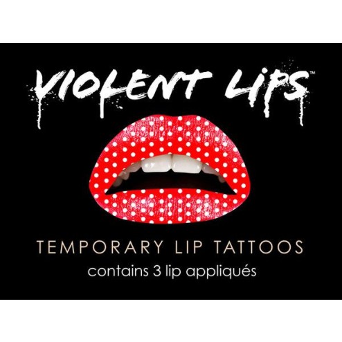 Violent Lips Liptattoo The RED POLKA  793573939074