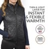 Verwarmd vest bodywarmer voor dames met powerbank – slimFit – Mouwloos